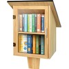 HAFTKD Outdoor Library Book Box, Double Little Library for Sharing