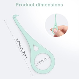 ARGOMAX - Aligner Removal Tool, 10 Invisible Braces Removal Tools, Retainer Remover Tool, Suitable for Removing Braces, Trays, Retainers, Dentures and Aligners(Light green).