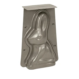 Städter 661745 Baking Mould in the Shape of an Easter Bunny from the We Love Baking Collection, Made of Silver Metal, Capacity: 1000 ml, Size: 18 x 26 x 8 cm