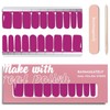 Nail Polish Strips, 20Pcs Salon Quality Gel Nail Stickers, Easy