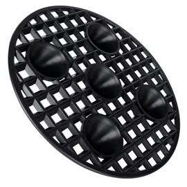 SENENQU 24PCS Plant Level Pot Elevator 8 Inch, Plant Risers for Pots, Heavy Duty Potted Plant Stand, Black Plant Runoff Tray Planter Holder for Prevent Rot and Damage, Indoor and Outdoor Use