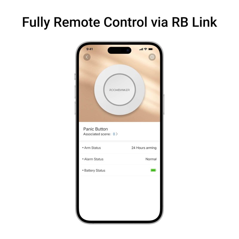 Roombanker Panic Alarm Button for Immediate Emergency Assistance - One-Push