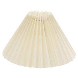 Hemobllo Pleated Lampshade, Small Lampshades, Fabric Lampshade, Table Lampshades for Bedroom, Living Room and Hotel Decoration, Beige