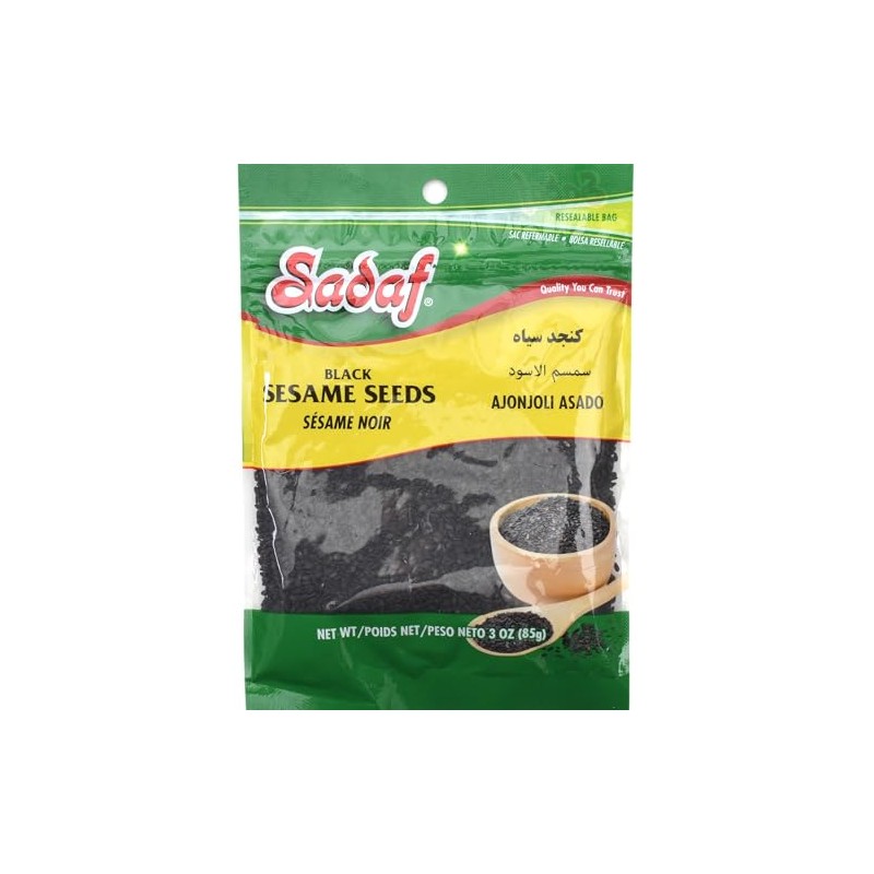 Sadaf Black Sesame Seeds - Sesame Seeds for Cooking and