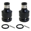 Heyous 2PCS High Carbon Steel Impact Wrench Adapter Quick Release