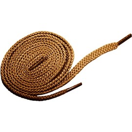 Shoeslulu 20" Premium Oxfords Chukka Desert Boot Flat Canvas Shoelaces (19.5 in. (50 cm), Beeswax Brown)