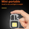 Keychain Work Light USB Charging Portable Pocket LED Flashlight Multifunctional