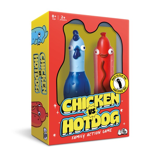 Big Potato Chicken vs Hotdog: The Ultimate Challenge Party Game for Kids, Teens, Adults and Flipping-Fun Families