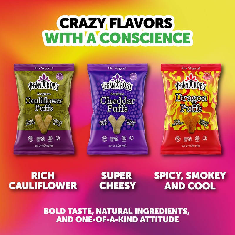 Vegan Rob's Cauliflower Puffs Clean & Sustainable with a Great