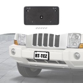RT-TCZ License Plate Holder Front License Plate Frame Mount Bracket Accessories for Jeep Grand Cherokee 2004 2005 2006 2007 2008 2009 2010 2011,for Jeep Commander 2004-2011