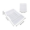 Expandable Utensil Tray Multi Compartments Space Saving Expandable Kitchen Drawer