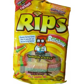 Rainbow Rips Rainbow Licorice 3.5oz-Brand New-SHIPS N 24 HOURS
