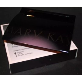 MARY KAY Foundation Compact w/ Mirror Black 017362 Retired NEW NIB JJ
