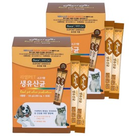 Real Pet pet nutrition, 120g, intestinal health lactic acid bacteria, 2 pcs / 리얼Pet 반려동물 영양제, 120g, 장건강유산균, 2개