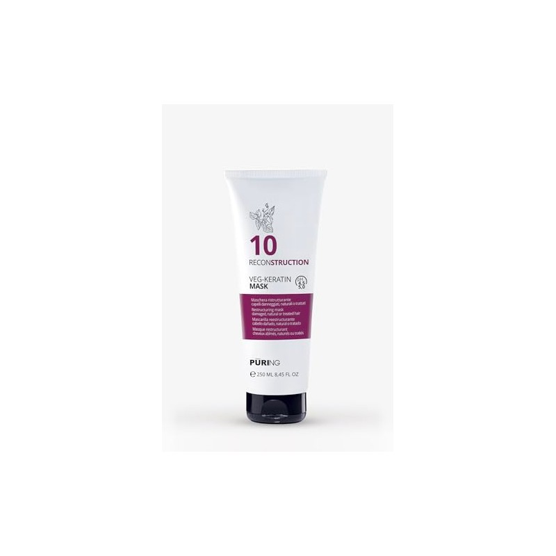Puring 10 Veg-Keratin Reconstruction Mask 250ml | Restrukturierende Maske für