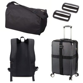 gvivej Ladder Buckles Clamp Pack of 20 Plastic Slider Strap Buckle Selectable 25 / 32 / 38 mm, black