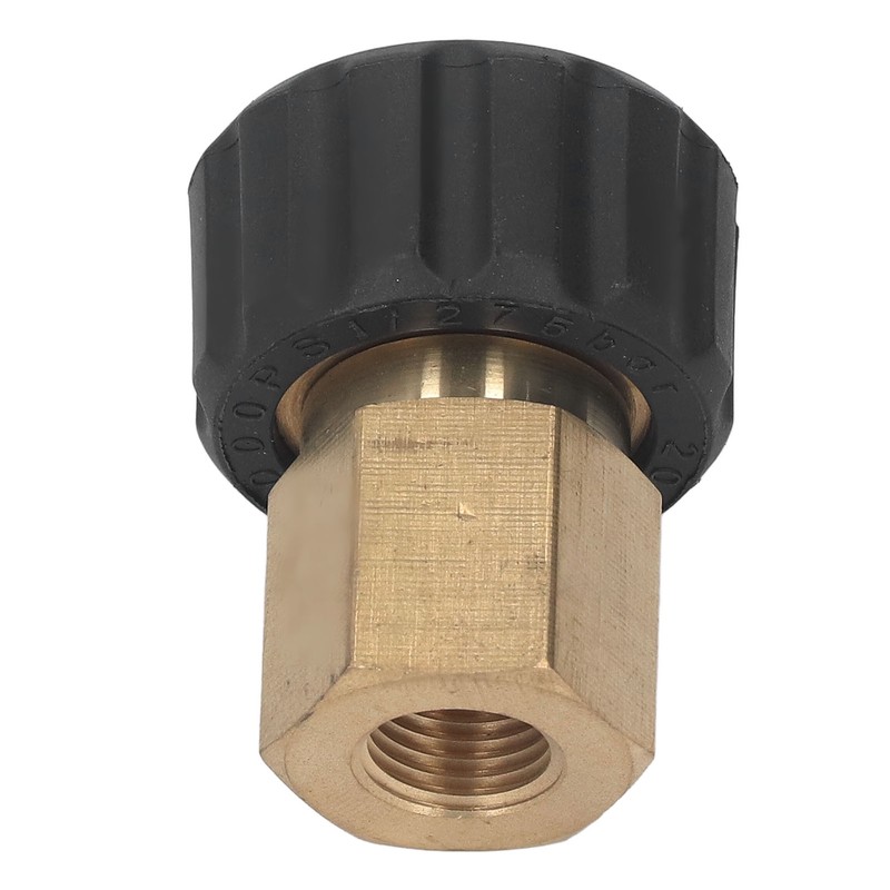 Pressure Washer Adapter Brass Rubber Anti Corrosion G1/4in to M22