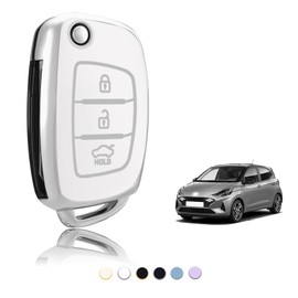 TOOMUME Car Key Cover, TPU Case - Large Size, Flip L Key, Fits Hyundai i10, i20, Santa Fe, Tucson, Elantra, Accent, Sonata, Verna, Mistra, Creta