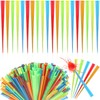 Cunhill 500 Pcs 3.54 Inch Prism Picks 5 Color Triangular