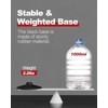 RoadHero 3 Pack Traffic Delineator Post with Weighted Rubber Base,