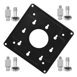Tofficu Mini Pc Monitor Mount 4.33X4.33 Inch Metal Back Mounting Plate Bracket Space-Saving Computer Host Rack with Screws for Desk or Wall Installation