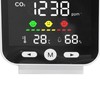 White Smart Air Quality Monitor LCD Screen WIFI CO2 Temperature