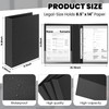 Henoyso 4 Pcs Legal Size Binder 3 Ring 2" Durable