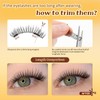QUEWEL Magnetic Lashes Natural Look, 2 Pair Reusable Magnetic Eyelashes