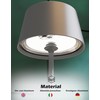 Palmina 842 LED Table Lamp, Dimmable, 4400 mAh LED Table