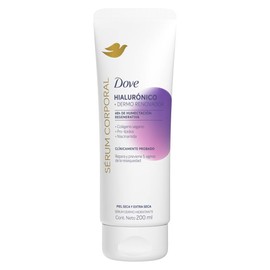 DOVE Sérum Corporal en Crema Dermo Renovador con Ácido Hialurónico que repara y previene 5 signos de la resequedad para piel seca y extra seca 200 ml
