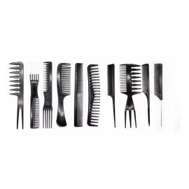 Pasion Juego De 10 Peines Profesional Para Barbero Y Estilistas