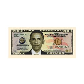 American Art Classics Barack Obama 2011 Commemorative Dollar Bill Collectible in Currency Holder
