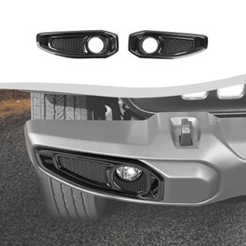 SQQP Front Fog Light Fog Lamp Covers Compatible with 2018-2026 Jeep Wrangler JL JLU & Gladiator JT(Carbon Fiber)