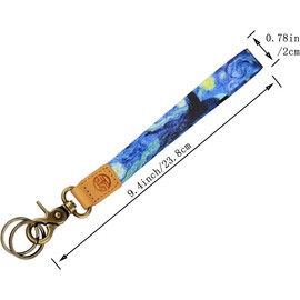 Lindo cordón de muñeca para llaves, llavero, portafolios, soporte de identificación, teléfono celular, cordón de pulsera, llavero