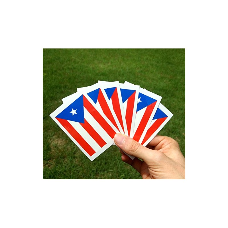 8 Large Puerto Rico Flag Tattoos, Party Favors