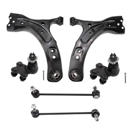 TRQ Front Suspension Kit Ball Joint Control Arm Sway Bar Stabilizer Link Compatible with 2017-2021 Subaru Impreza