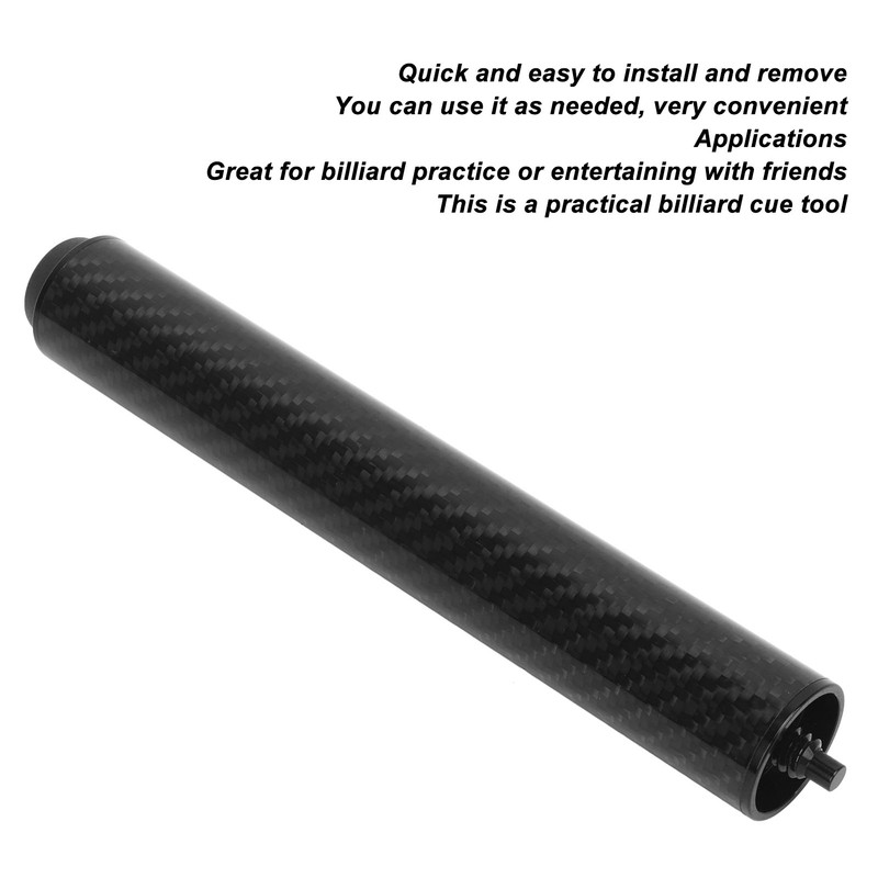 Pool Cue Extension Carbon Fiber Tube Professional Billiard Cue Extender