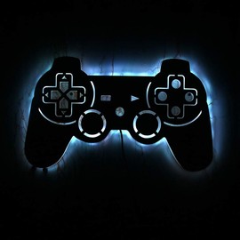 Geek Alerts Gamer Neon Sign,Control Video Gamepad with 7 Color Changing Mirror LED Backlight, Gamers Luminous Wall Sign Wall Lamp, Cool Game Room Interior Decoration