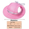 Leadigol Dog Hats - Mesh Pet Cap, Pink, Small, Summer,