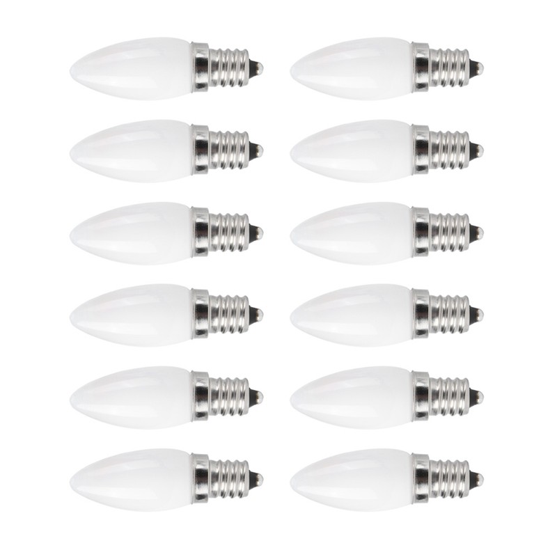 10pcs E12 LED Bulb 1.5W Warm White Lamp for Chandelier