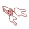 100Pcs Bunny Binder Clips Hollow Out Cute Strong Clamping Durable