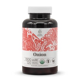 Onion USDA Organic 120 Capsules | High-Potency Natural Supplement | Certified Organic Vegetarian Capsules and Organic Onion (Allium cepa) Dried Bulb (120 Capsules)