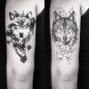 Oottati 8 Sheets Wolf Taichi Totem Skull Moon Forest Flower