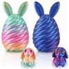 Easter Basket Stuffers Essentials - 2 PCS 3D Printed Bunny