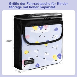 Bicycle Bag Children, Handlebar Bag Bicycle Children Waterproof Bicycle Basket Children for Balance Bike Tricycle Scooter, Bicycle Basket Children Front, Bicycle Handlebar Bag, Universal Fit (Duck)