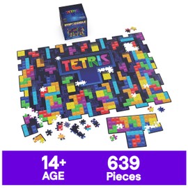 Spin Master Games, Rompecabezas irrealizable de Tetris, Rompecabezas lenticular de 639 Piezas, a Partir de 14 años