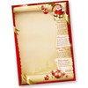 Santa Claus Christmas Letter Paper on Both Sides (50 Sheets)