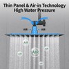 All Metal 10" Rain Showerhead with Handheld Spray Combo, Rainfall