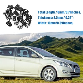 A ABSOPRO Car Dash Dashboard Console Trim Metal Retainer Black (Set of 20)