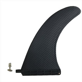 Funktion FKGFCC-L10-BLK-CDGN Longboard Center Fin 10" Box FIN 1 Piece Black Carbon Look + Finlock System